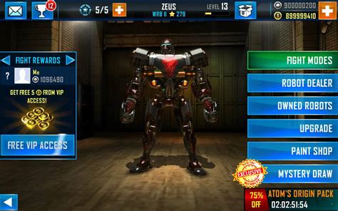 cheat real steel world robot boxing mod apk|real steel boxing champions unlimited money.